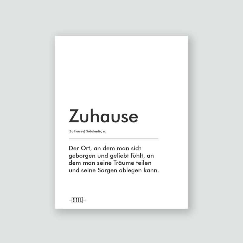 Definition Zuhause