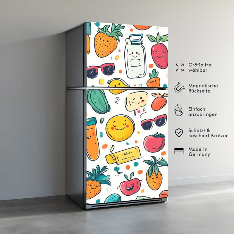 Kühlschrank - Fruchtige Freunde