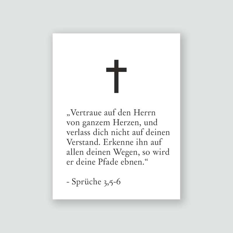 Vers: Sprüche 3,5-6