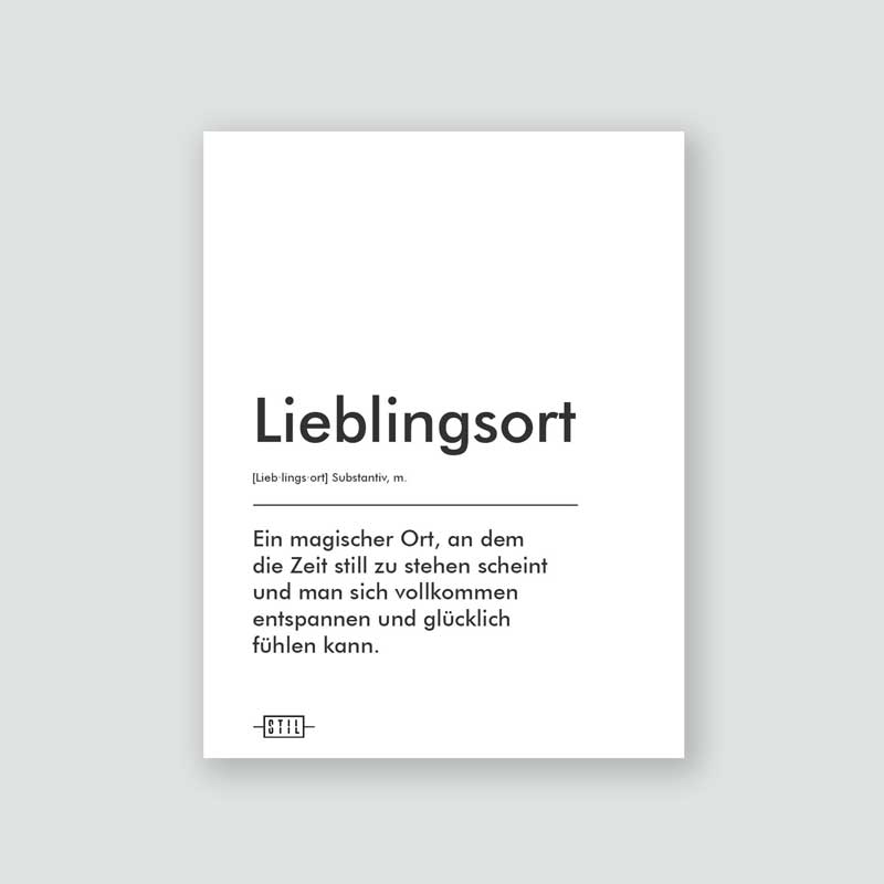 Definition: Lieblingsort