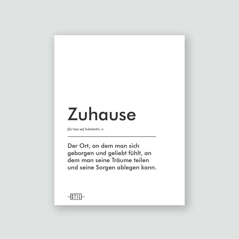 Definition: Zuhause